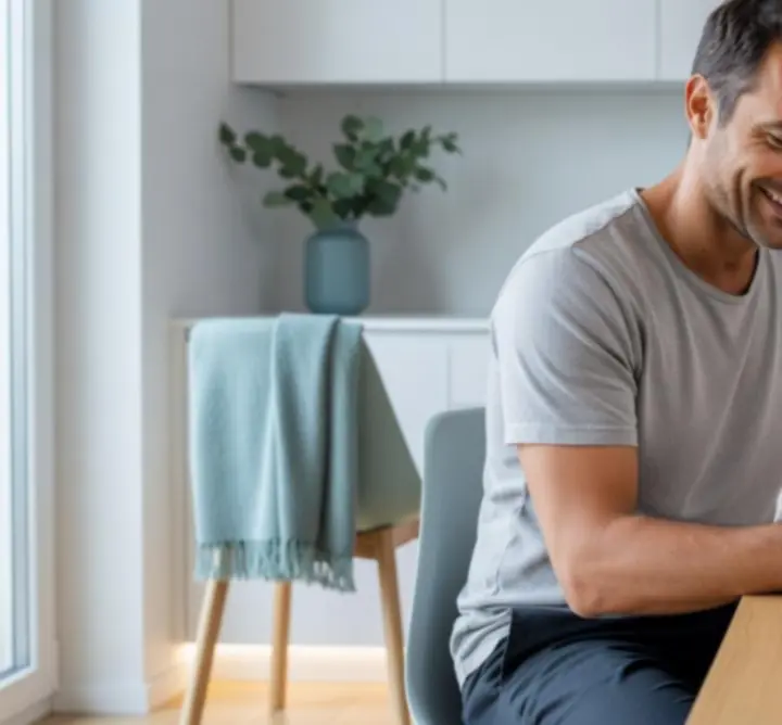 Cliente satisfaite consultant la confirmation de sa réservation de nettoyage sur son téléphone