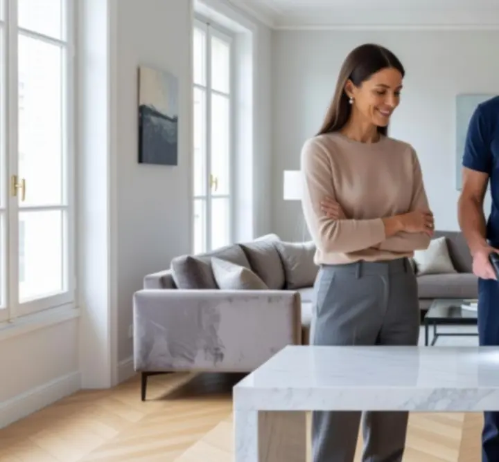 Responsable Zorevvia réalisant un contrôle qualité avec le client
